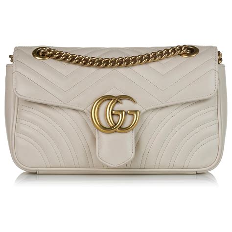 borsa gucci bianca con macchie rosse|Borse Gucci in Pelle Bianco .